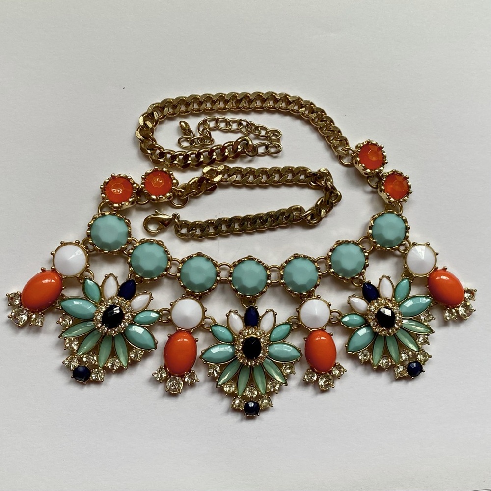 Colorful statement necklace